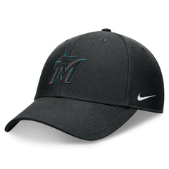 Miami Marlins Club Performance Adjustable Hat - Black | Nike