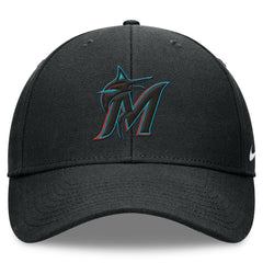 Miami Marlins Club Performance Adjustable Hat - Black | Nike