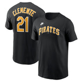 Roberto Clemente Pittsburgh Pirates Fuse Name & Number T-Shirt - Black | Nike