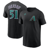 Randy Johnson Arizona Diamondbacks Fuse Name & Number T-Shirt - Black | Nike