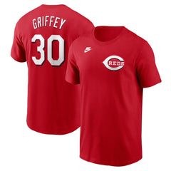 Ken Griffey Jr. Cincinnati Reds Fuse Name & Number T-Shirt - Red | Nike