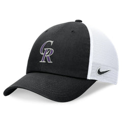 Colorado Rockies Club Trucker Adjustable Hat - Black | Nike