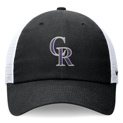 Colorado Rockies Club Trucker Adjustable Hat - Black | Nike