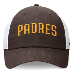 San Diego Padres Wordmark Adjustable Trucker Hat - Brown | Nike