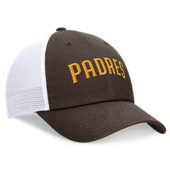 San Diego Padres Wordmark Adjustable Trucker Hat - Brown | Nike