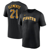 Roberto Clemente Pittsburgh Pirates Legend Name & Number Performance T-Shirt - Black | Nike