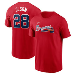Matt Olson Atlanta Braves Fuse Name & Number T-Shirt - Red | Nike