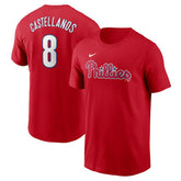 Nick Castellanos Philadelphia Phillies Fuse Name & Number T-Shirt - Red | Nike