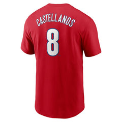 Nick Castellanos Philadelphia Phillies Fuse Name & Number T-Shirt - Red | Nike