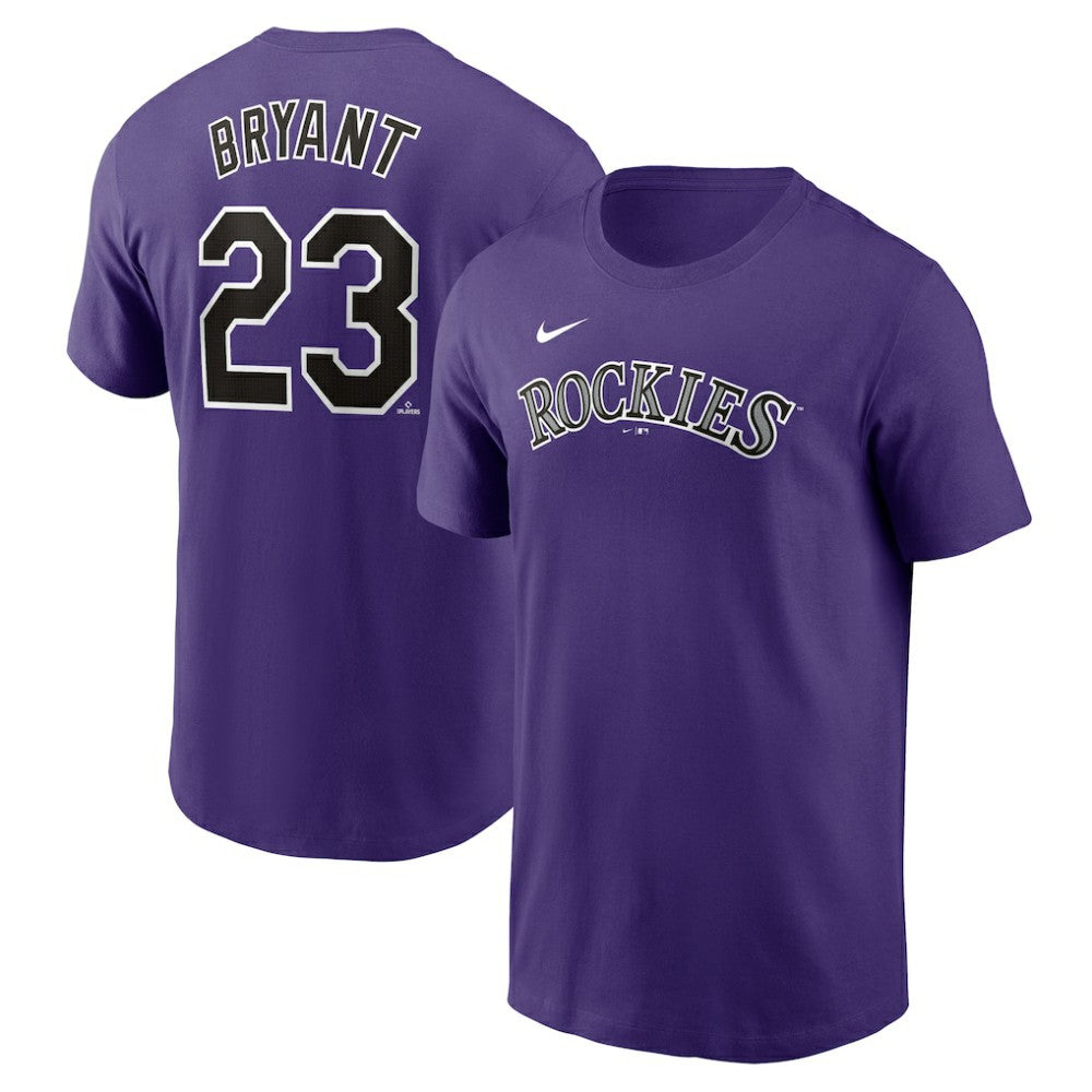 Kris Bryant Colorado Rockies Fuse Name & Number T-Shirt - Purple | Nike