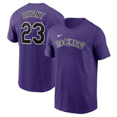 Kris Bryant Colorado Rockies Fuse Name & Number T-Shirt - Purple | Nike