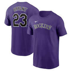 Kris Bryant Colorado Rockies Fuse Name & Number T-Shirt - Purple | Nike