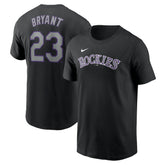 Kris Bryant Colorado Rockies Fuse Name & Number T-Shirt - Black | Nike
