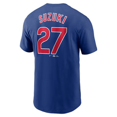 Seiya Suzuki Chicago Cubs Fuse Name & Number T-Shirt - Royal | Nike