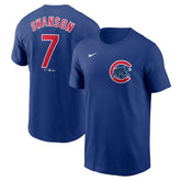 Dansby Swanson Chicago Cubs Fuse Name & Number T-Shirt - Royal | Nike