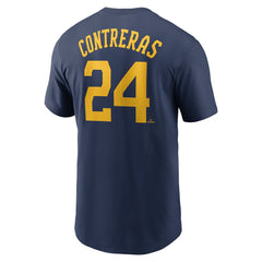 William Contreras Milwaukee Brewers Fuse Name & Number T-Shirt - Navy | Nike
