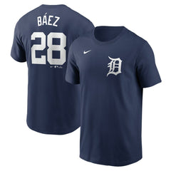 Javier Báez Detroit Tigers Fuse Name & Number T-Shirt - Navy | Nike