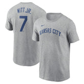 Bobby Witt Jr. Kansas City Royals Fuse Name & Number T-Shirt - Gray | Nike