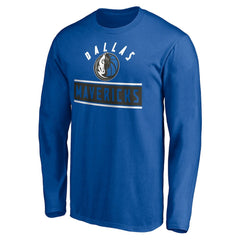 Dallas Mavericks Team Arch Knockout Long Sleeve T-Shirt sale - Blue cheap