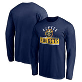 Denver Nuggets Team Arch Knockout Long Sleeve T-Shirt sale - Navy for sale