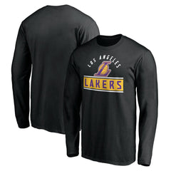 Los Angeles Lakers Team Arch Knockout Long Sleeve T-Shirt - Black for sale