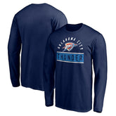 Oklahoma City Thunder Team Arch Knockout Long Sleeve T-Shirt - Navy on sale