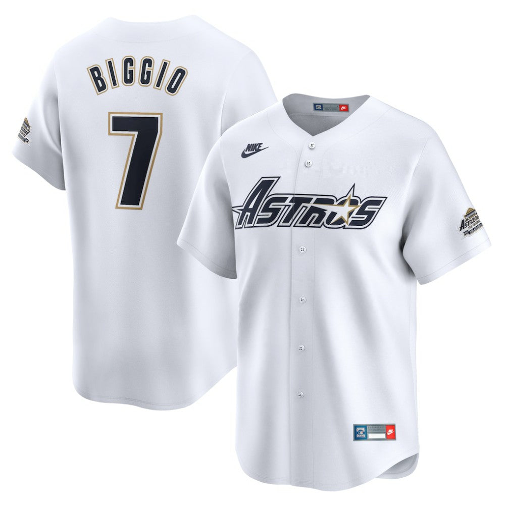 Craig Biggio Houston Astros Throwback Cooperstown Collection Limited Jersey - White | Nike