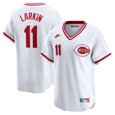 Barry Larkin Cincinnati Reds Throwback Cooperstown Limited Jersey - White | Nike
