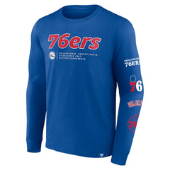 Philadelphia 76ers Baseline Long Sleeve T-Shirt - Royal | Fanatics outlet