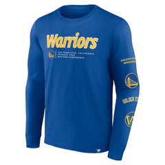 Golden State Warriors Baseline Long Sleeve T-Shirt sale - Royal | Fanatics outlet