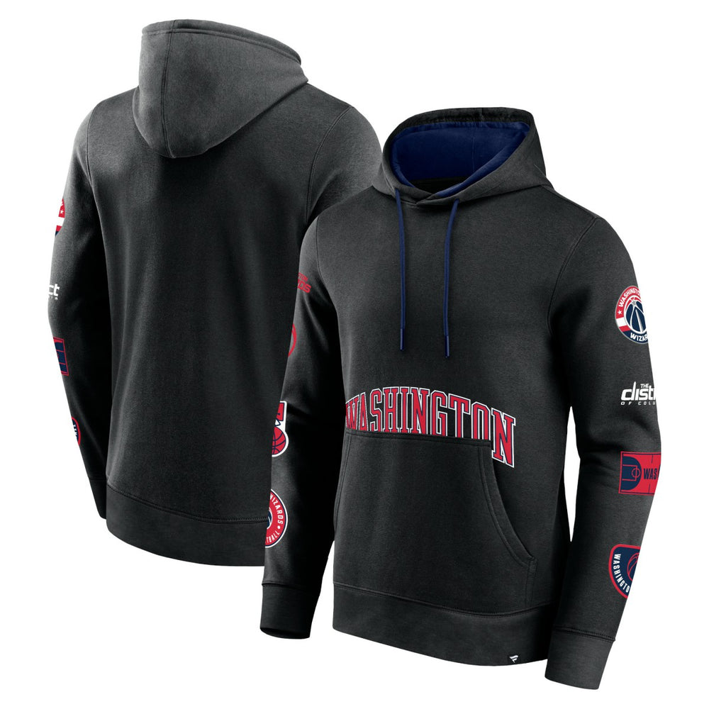 Washington Wizards Home Court Pullover Hoodie - Black | Fanatics cheap