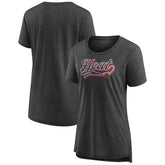 Miami Heat Women's League Leader Tri-Blend T-Shirt - Heather Charcoal | Fanatics outlet