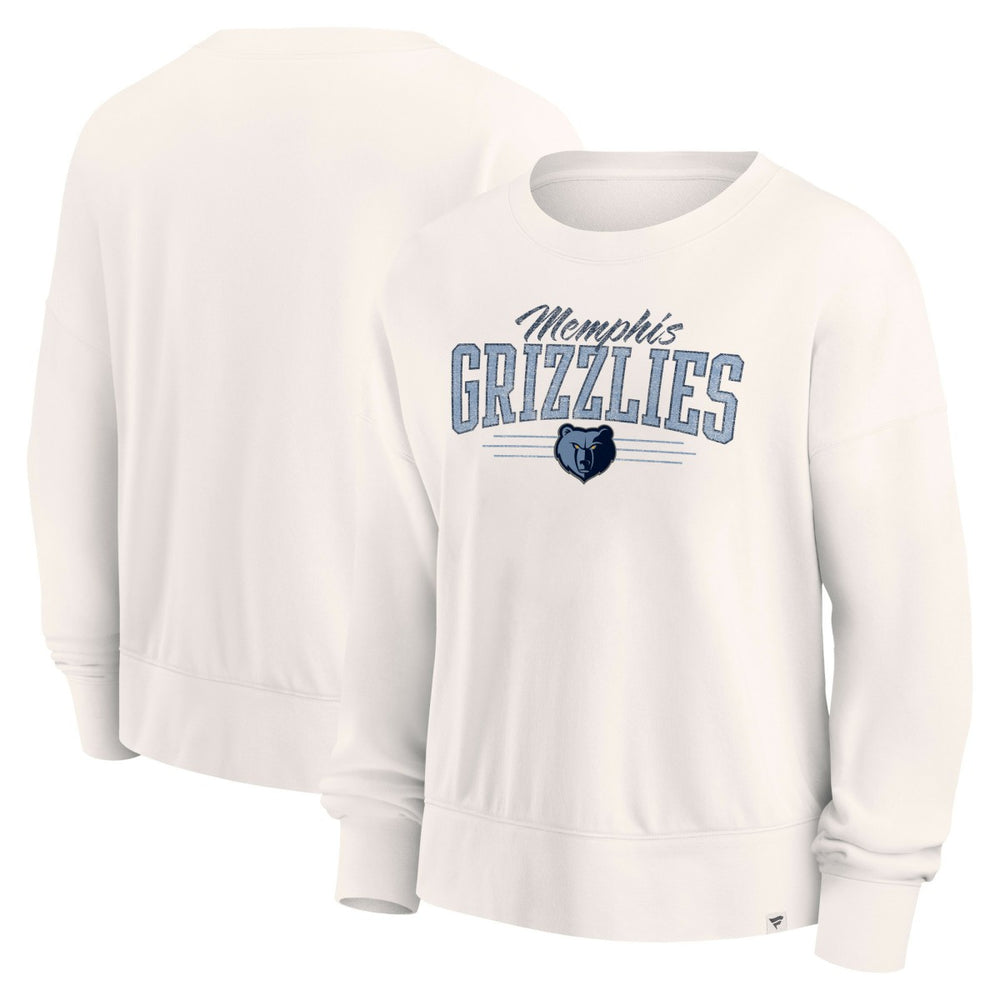 Memphis Grizzlies Women's Close the Game Pullover Sweatshirt - Cream | Fanatics discount