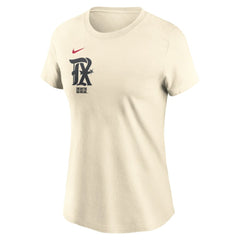 Texas Rangers Women's City Connect Fuse Name & Number T-Shirt - Cream | Nike