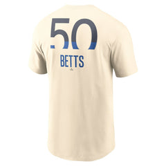 Mookie Betts Los Angeles Dodgers 2024 City Connect Fuse Name & Number T-Shirt - Cream | Nike