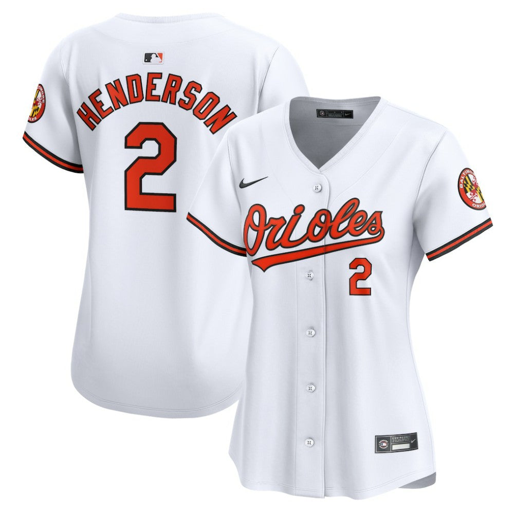 Gunnar Henderson Baltimore Orioles Women's Home Limited Player Jersey - White | Nike