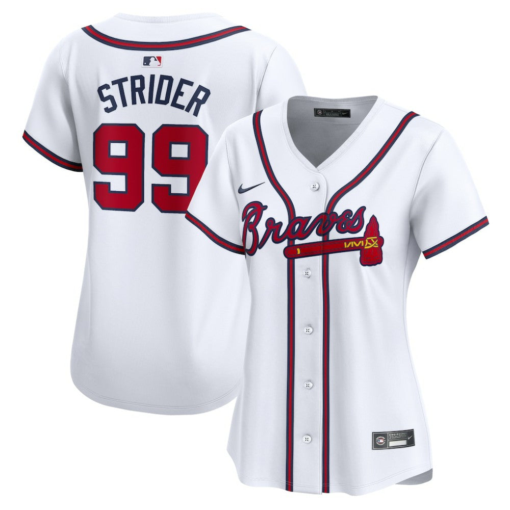 Spencer Strider Atlanta Braves Women's Home Limited Player Jersey - White | Nike