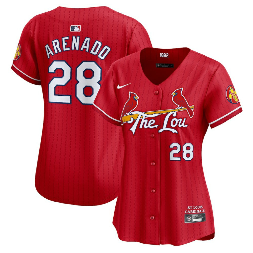 Nolan Arenado St. Louis Cardinals Women's 2024 City Connect Limited Player Jersey - Red | Nike