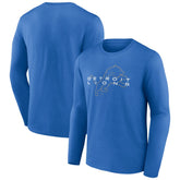 Detroit Lions Advance to Victory Long Sleeve T-Shirt - Blue outlet