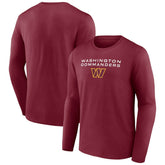 Washington Commanders Advance to Victory Long Sleeve T-Shirt - Burgundy on sale