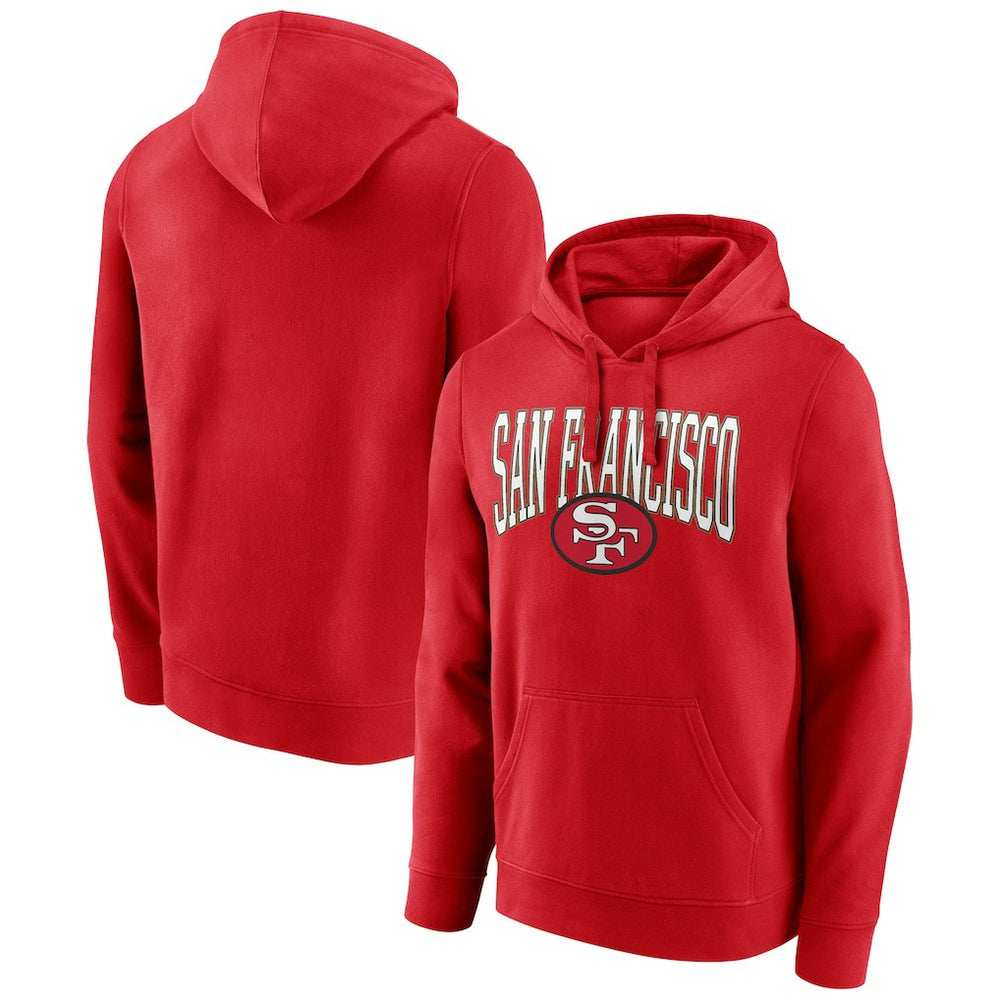 San Francisco 49ers Gridiron Classics Campus Standard Pullover Hoodie - Scarlet outlet