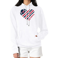 Atlanta Braves G-III 4Her by Carl Banks Women's Heart Fleece Pullover Hoodie - White