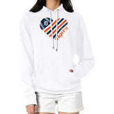 Detroit Tigers G-III 4Her by Carl Banks Women's Heart Fleece Pullover Hoodie - White