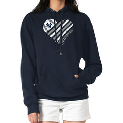 New York Yankees G-III 4Her by Carl Banks Women's Heart Fleece Pullover Hoodie - Navy