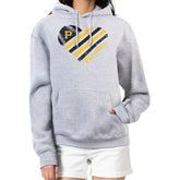 Pittsburgh Pirates G-III 4Her by Carl Banks Women's Heart Fleece Pullover Hoodie - Heather Gray