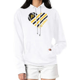 Pittsburgh Pirates G-III 4Her by Carl Banks Women's Heart Fleece Pullover Hoodie - White