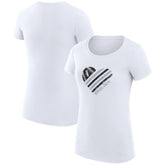 Chicago White Sox G-III 4Her by Carl Banks Women's Super-Slim Fit Lightweight Heart Graphic T-Shirt - White