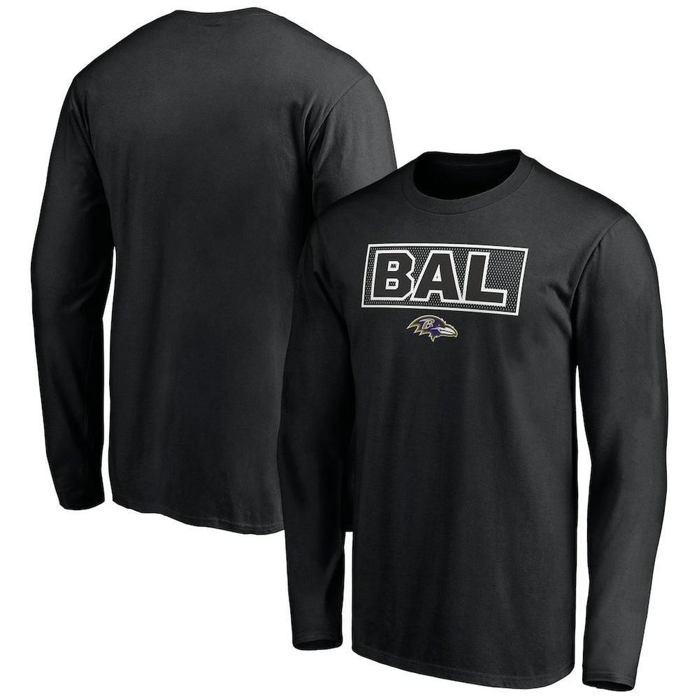 Baltimore Ravens Squad Throwbacks Long Sleeve T-Shirt - Black online