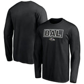 Baltimore Ravens Squad Throwbacks Long Sleeve T-Shirt - Black online