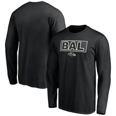 Baltimore Ravens Squad Throwbacks Long Sleeve T-Shirt - Black online